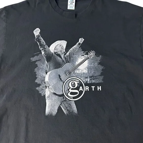 Garth Brooks XL Stadium Tour 2021 Short Sleeve Black‎ T-Shirt Band T Country - Picture 2 of 9